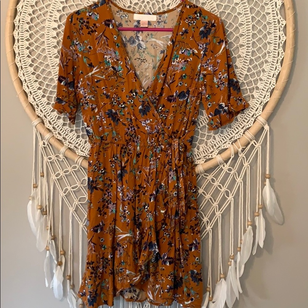 Flowy, floral dress